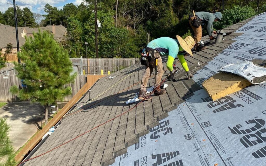 Asphalt shingle roof installation